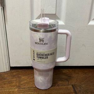 40 oz. Stanley tumbler with handle in limited edition wisteria tie dye
